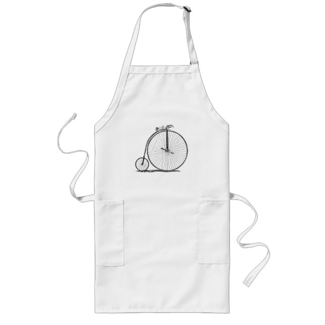 High Wheeler Bicycle Penny Farthing Long Apron (Front)