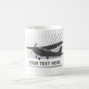 High Wing Aircraft - Custom Text Coffee Mug