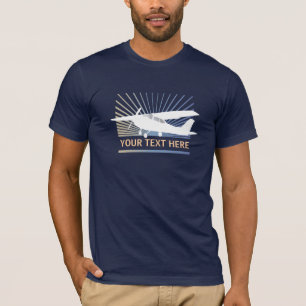 High Wing Aircraft - Custom Text T-Shirt