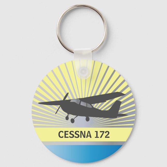 High Wing Aircraft Key Ring (Front)