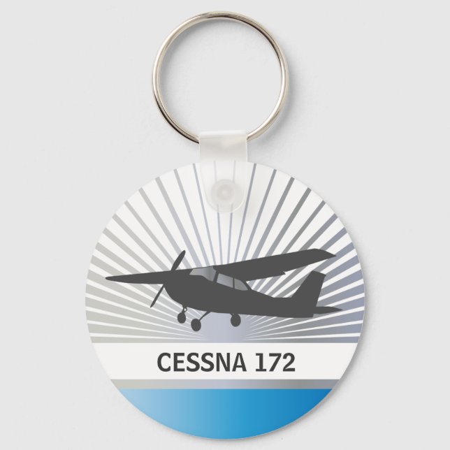 High Wing Aircraft Key Ring (Front)