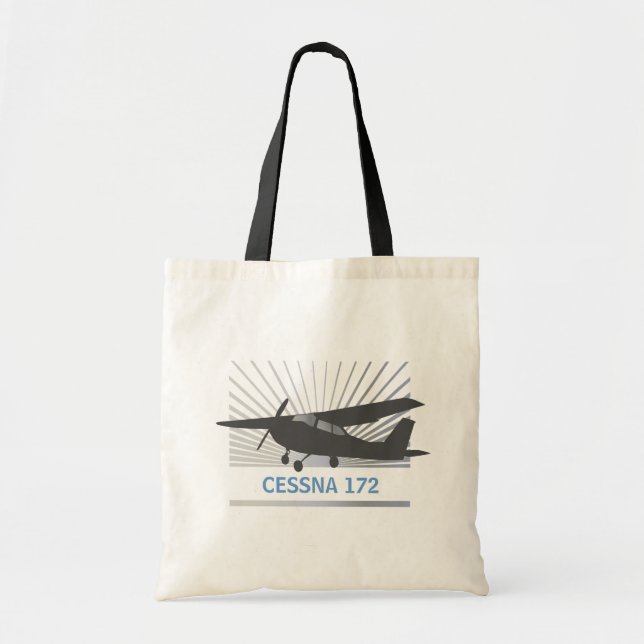 High Wing Aircraft Tote Bag (Front)