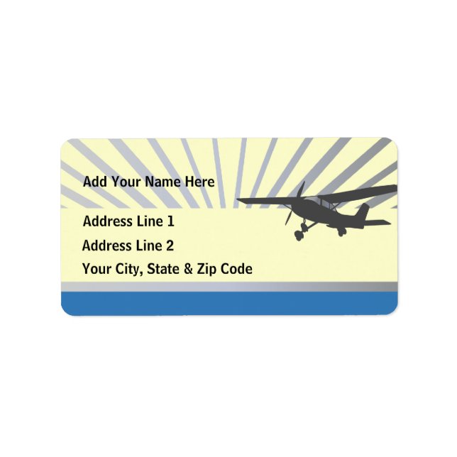 High Wing Aviation Customisable Address Labels (Front)