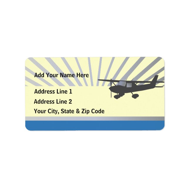 High Wing Aviation Customisable Address Labels (Front)