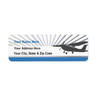 High Wing Aviation Customisable Address Labels