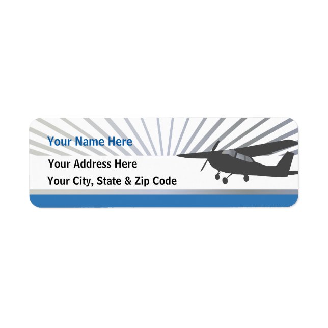High Wing Aviation Customisable Address Labels (Front)