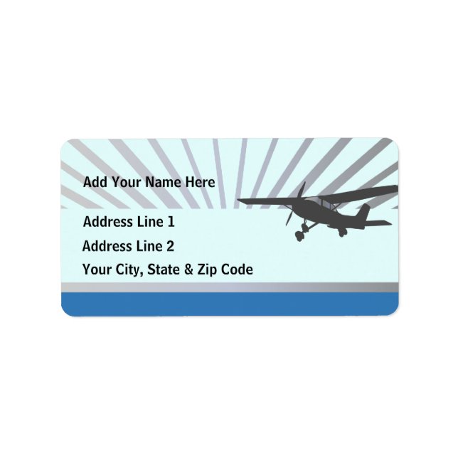 High Wing Aviation Customisable Address Labels (Front)