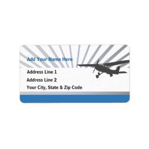 High Wing Aviation Customisable Address Labels