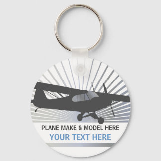 High Wing Taildragger Aircraft Key Ring