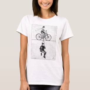 High-wire Bicycle - Vintage Circus Cycling Act T-Shirt