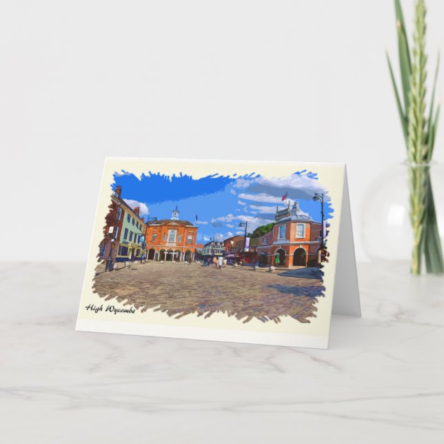 High Wycombe Artwork Greeting Card (Front)