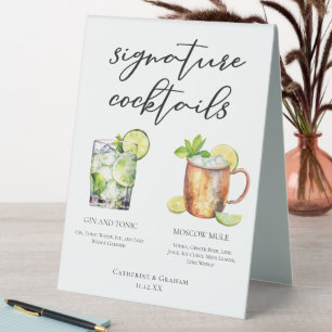 Highball Signature Cocktails Wedding Menu