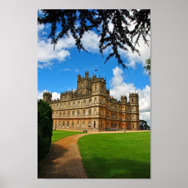 Highclere Castle Downton Abbey England UK Poster (Front)