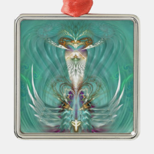 Higher heart gate metal ornament