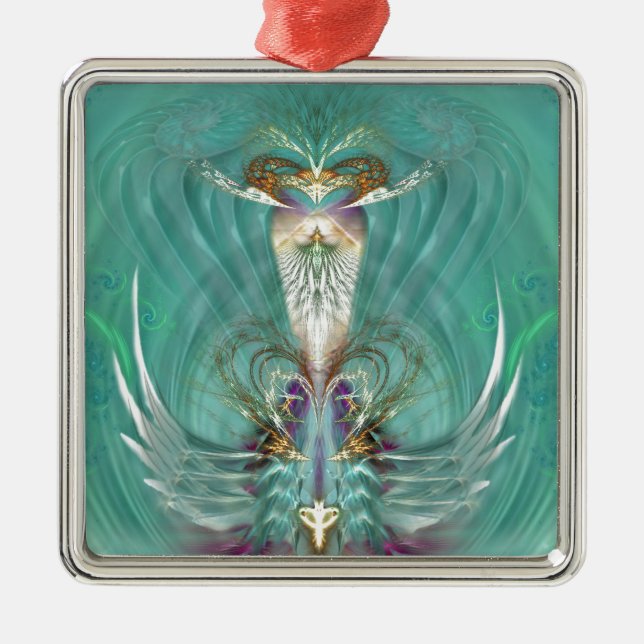 Higher heart gate metal ornament (Front)