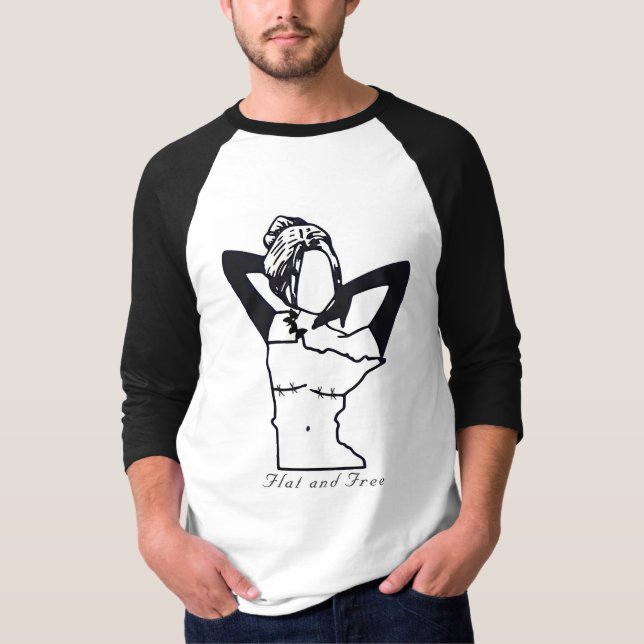Higher neckline Raglan t shirt (Front)