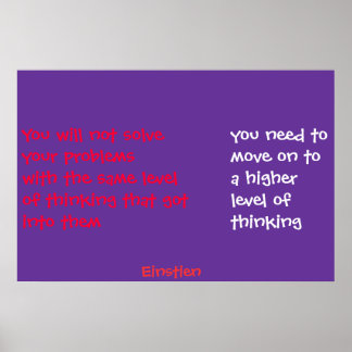 higher thinking poster