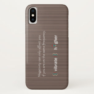 Higher vibration positive energy great vibes iPhone x case