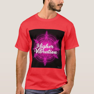 "Higher Vibration" Text Stylish T-Shirt Design