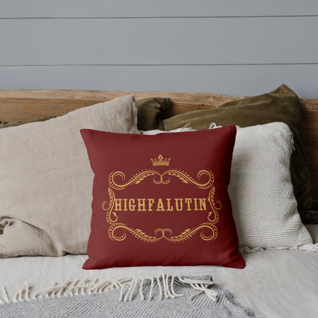Highfalutin' Funny Country Slang Cushion (Creator Uploaded)