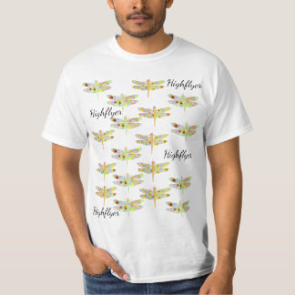 Highflyers floral Dragonflies  T-Shirt