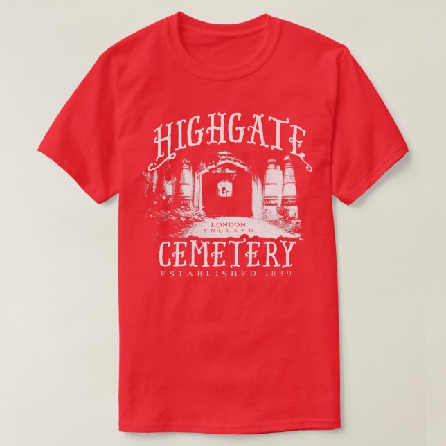 Highgate Cemetery T-Shirt (Design Front)