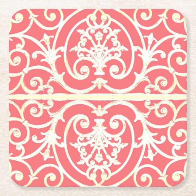 Highgate Iron Square Paper Coaster (Front)