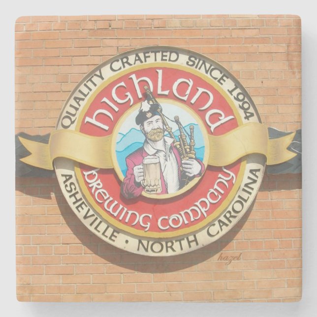 Highland Brewing, Asheville, Highland Brewing  Stone Coaster (Front)