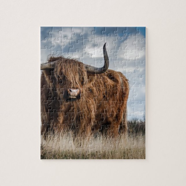 Highland Bull Jigsaw Puzzle (Vertical)