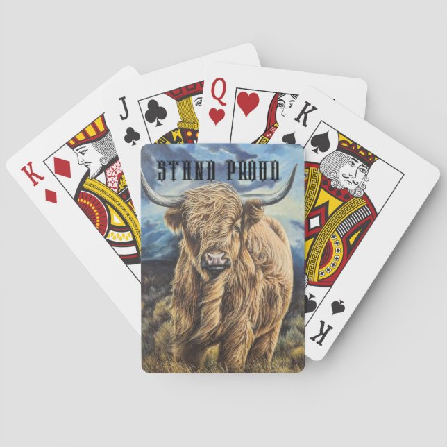 Highland Bull  Playing Cards (Back)