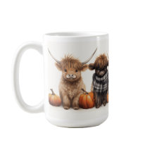 Highland Calves Cow Baby Highland Cows Pumpkins 