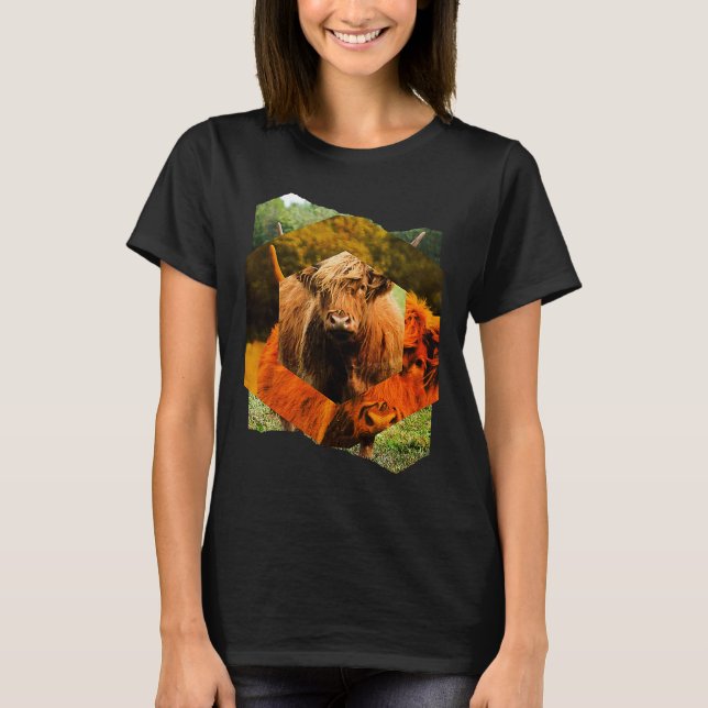 Highland Cattle Cow Highland Cattle Highland Cattl T-Shirt (Front)
