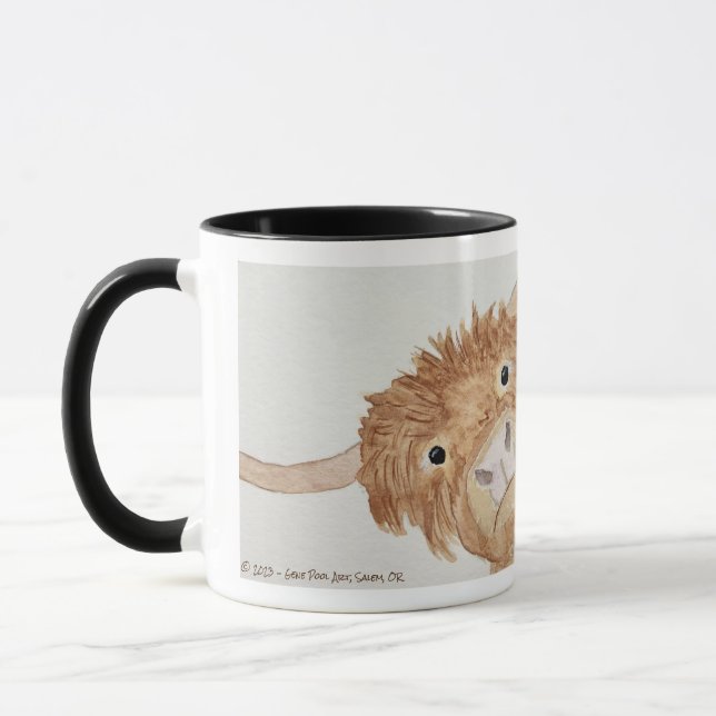 Highland Cattle Cow Original Art Mug (Left)