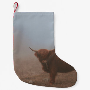 HIGHLAND CATTLE COW SMALL CHRISTMAS STOCKING