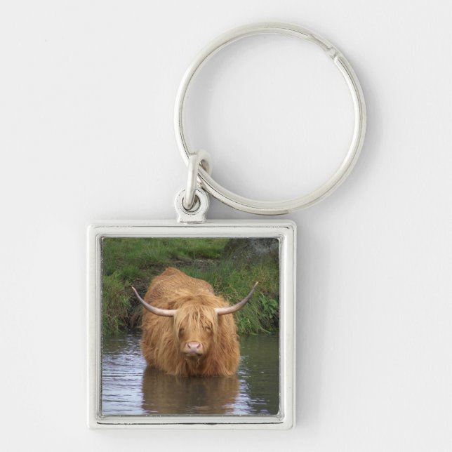 Highland Cattle Key Ring (Front)