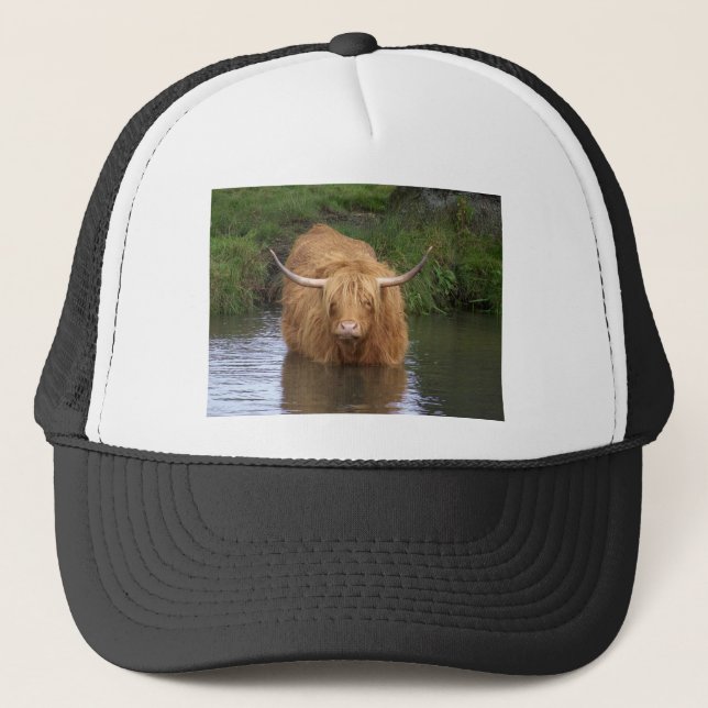 Highland Cattle Trucker Hat (Front)