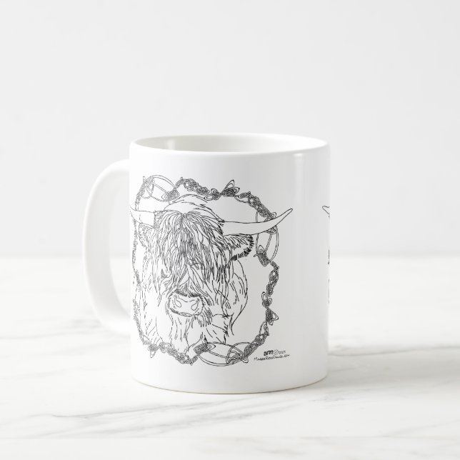 Highland "Coo"  Coffee Mug (Front Left)