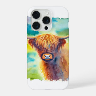 Highland Cow 051124AREF127 - Watercolor iPhone 15 Pro Case