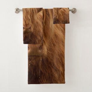 Highland Cow #7 #wall #art Bath Towel Set