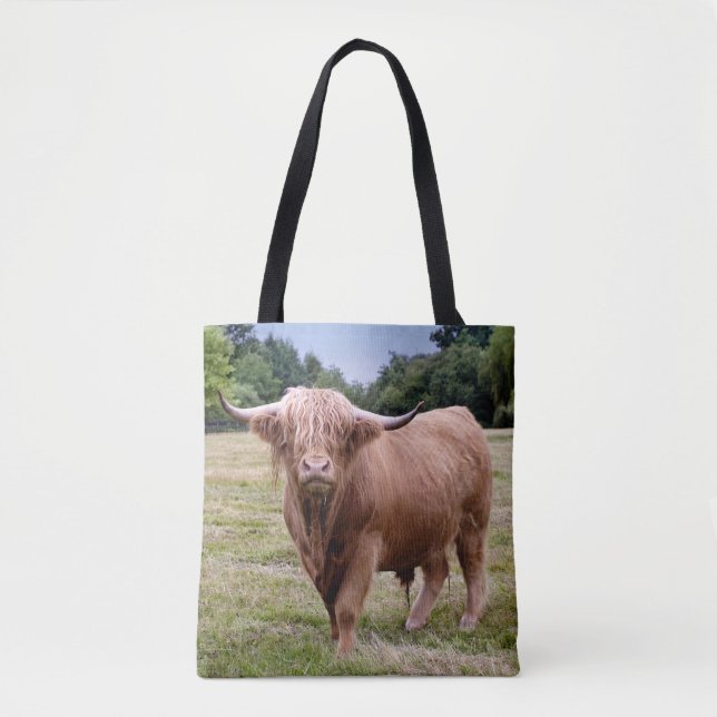 Highland Cow All-Over-Print Bag (Front)