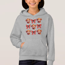 Highland Cow and Christmas Coquette Bow