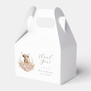 Highland Cow baby shower  Favour Box
