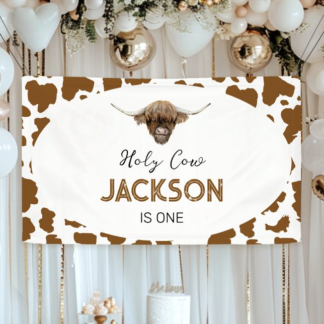 Highland Cow Birthday Banner (Creator Uploaded)