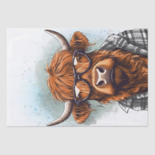Highland Cow Bro Funny Highland Bull Tissue Paper