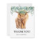 Highland Cow Calf Baby Shower Eucalyptus Thank you