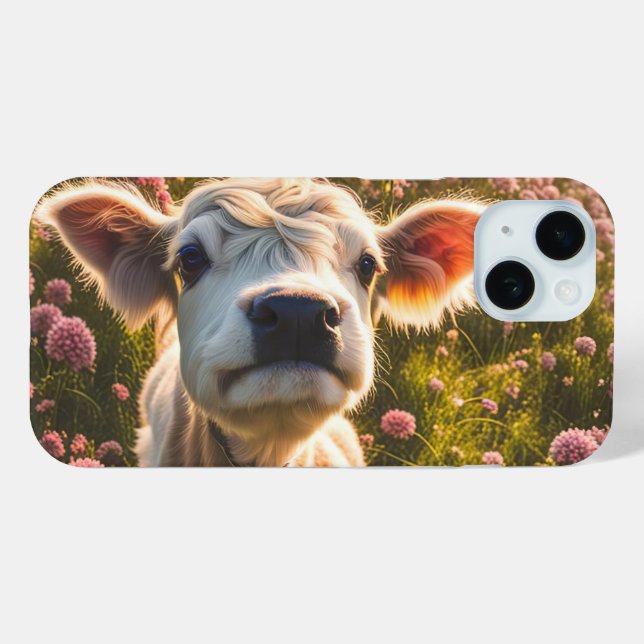 Highland Cow Calf Cute and Fun Case-Mate iPhone Case (Back (Horizontal))