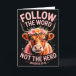 Highland Cow Christian  Card<br><div class="desc">Highland Cow Christian</div>