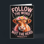 Highland Cow Christian  Card<br><div class="desc">Highland Cow Christian</div>