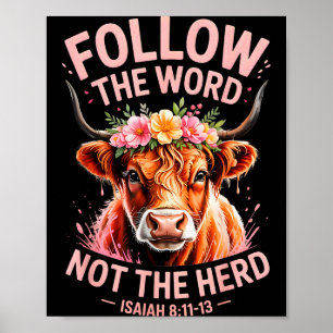 Highland Cow Christian Poster