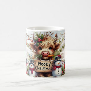 Highland Cow Christmas, Cozy Winter Festiv Holiday Coffee Mug
